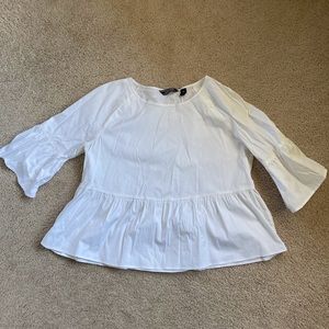 Lands’ End white blouse